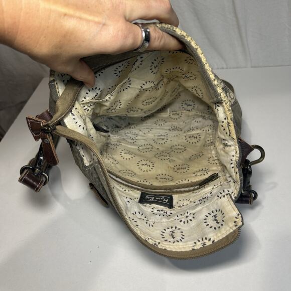 Myra Bags Womens Freaky Upcycled Materials Shoulder Bag Crossbody - Picture 6 of 11